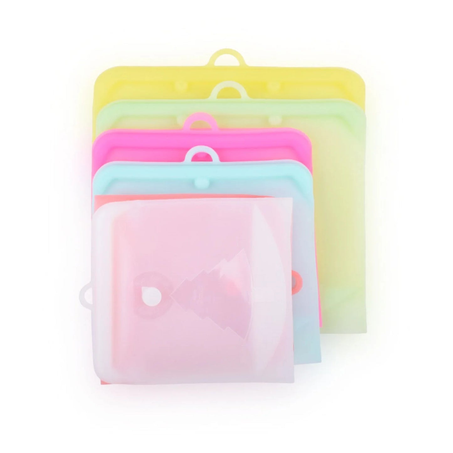 Closure Bags & Lids & Boxes Reusable Silicone Food Storage Bag Sandwich Bag Sealed Freezer Bag Liquid Snack Lunch Fruit Fresh Produce Bag | Best Storage and Cooking Bag (1PC)