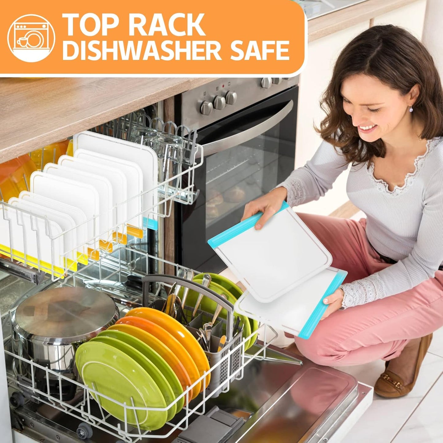 8/10 Pack Dishwasher Safe Reusable Bags Silicone, Leakproof Reusable Freezer Bags, BPA Free Reusable Food Storage Bags for Lunch Marinate Food Travel - 3 Gallon 3 Snack 4 Sandwich Bags