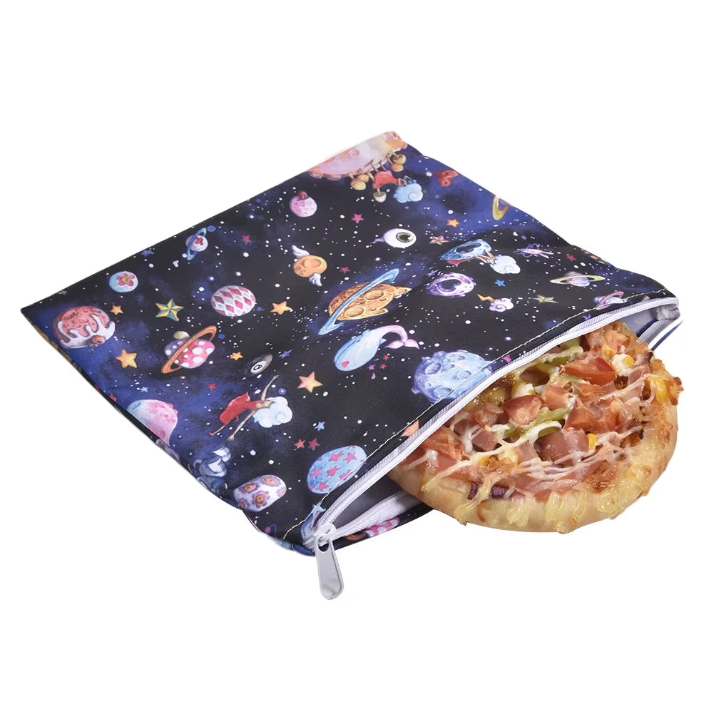 3Pcs/Set Reusable Food Storage Bags Leakproof Freezer Bag Reusable Sandwich Bags Snack Bag Lunch Bread Bag for Food Storage