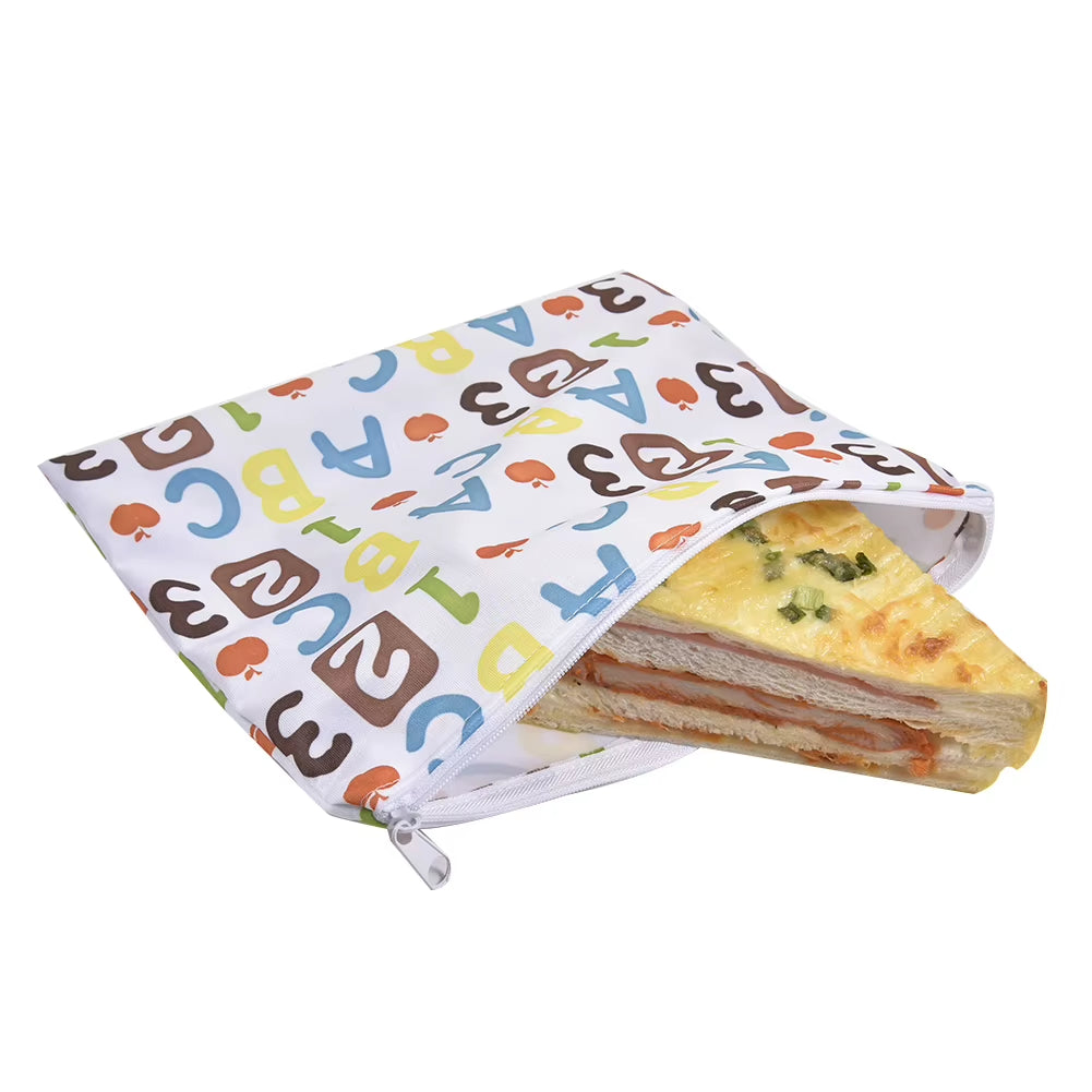 3Pcs/Set Reusable Food Storage Bags Leakproof Freezer Bag Reusable Sandwich Bags Snack Bag Lunch Bread Bag for Food Storage